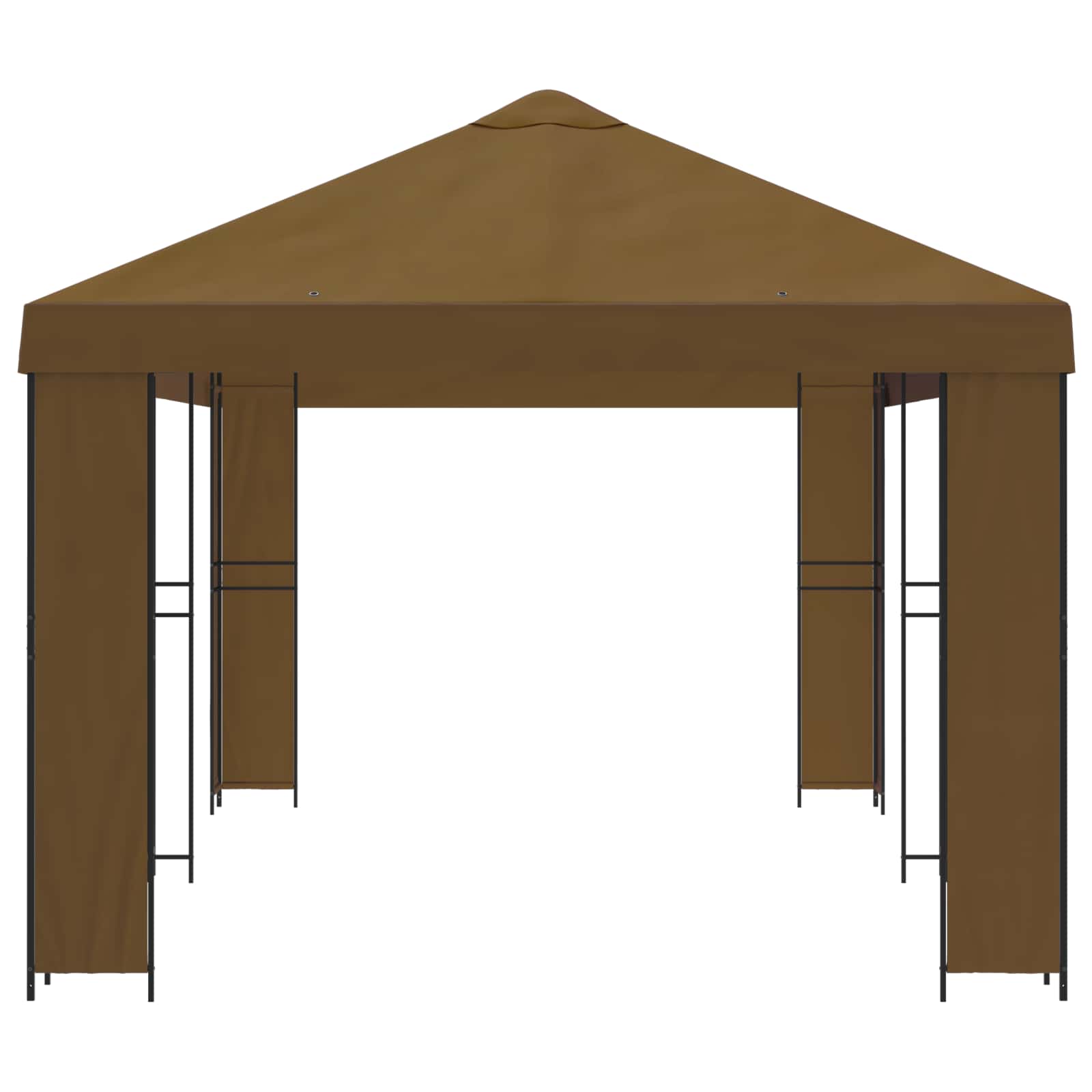 Tuinprieel 6 x 3 m Taupe Polyester en staal 190 image 4