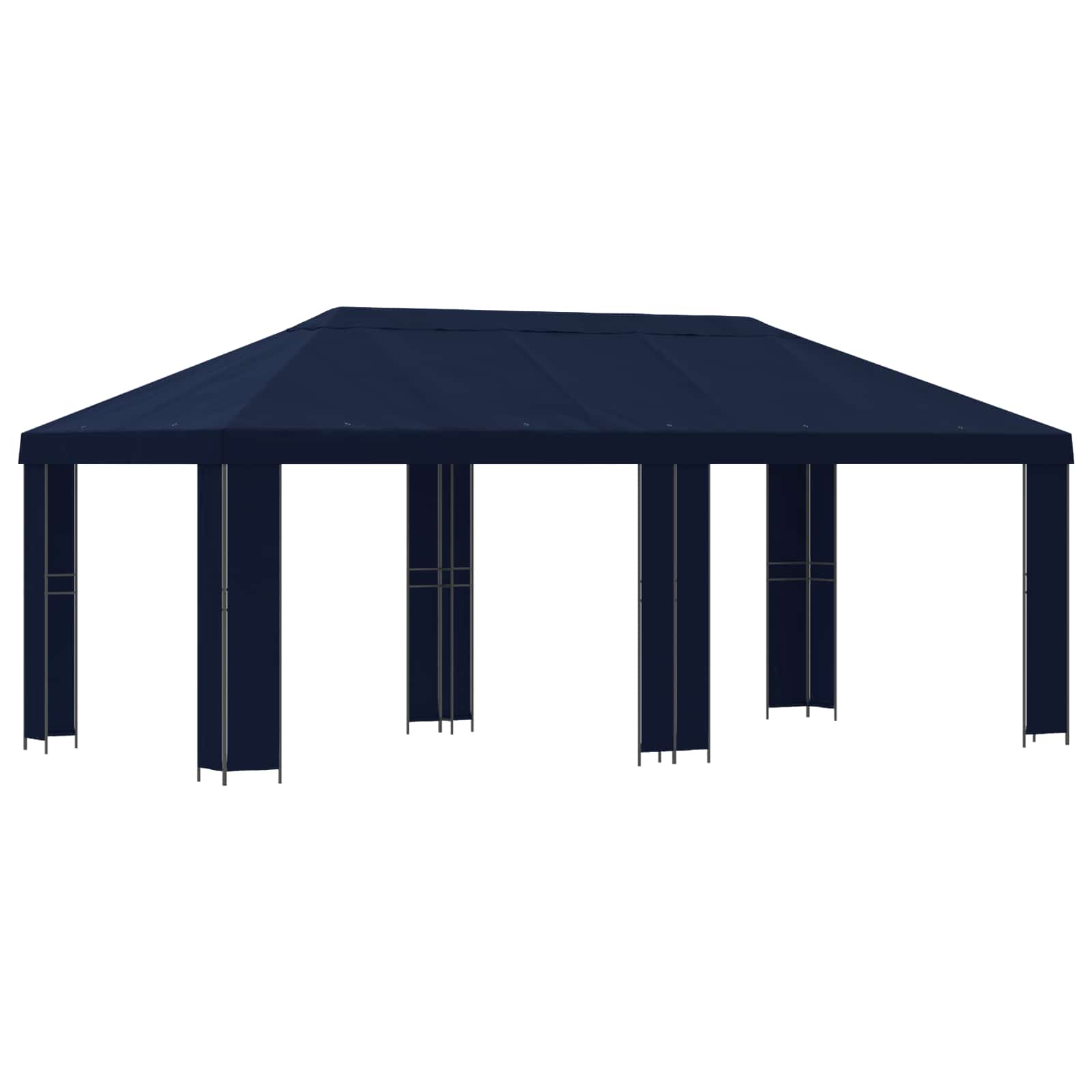 Tuinprieel 6 x 3 m Blauw Polyester en staal 190 image 2