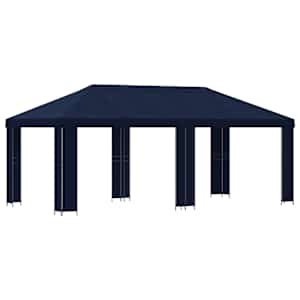 vidaXL Aia gazebos 6 x 3 m Sinine Pol&uuml;ester ja teras 190 gsm