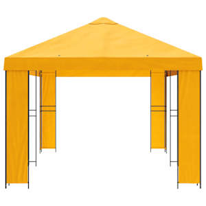Zahradní altán 6 x 3 m Žlutá Polyester a ocel 190 - obrázek 4