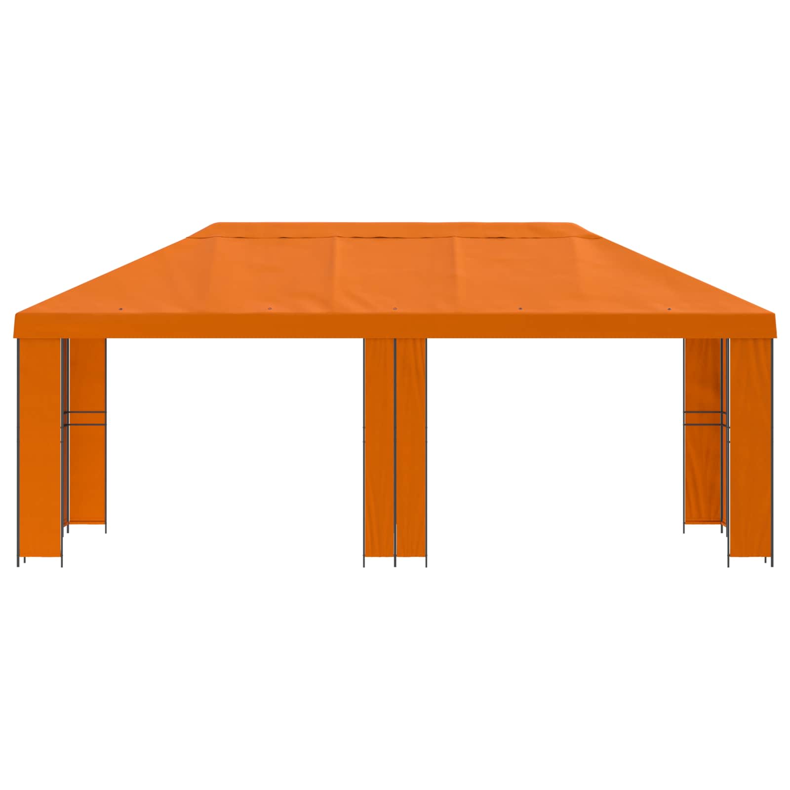Tuinprieel 6 x 3 m Oranje Polyester en staal 190 image 3