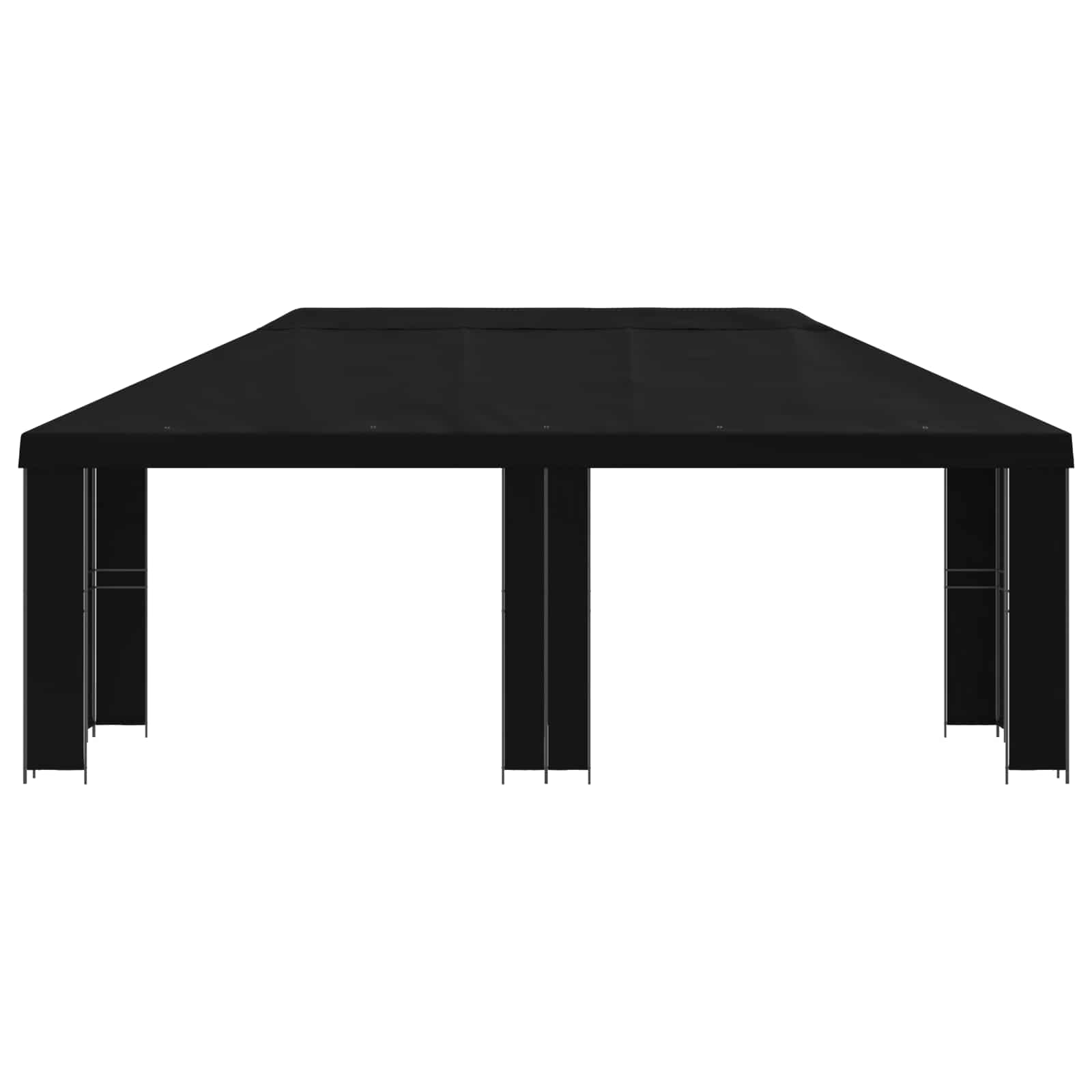 Tuinprieel 6 x 3 m Zwart Polyester en staal 190 image 3