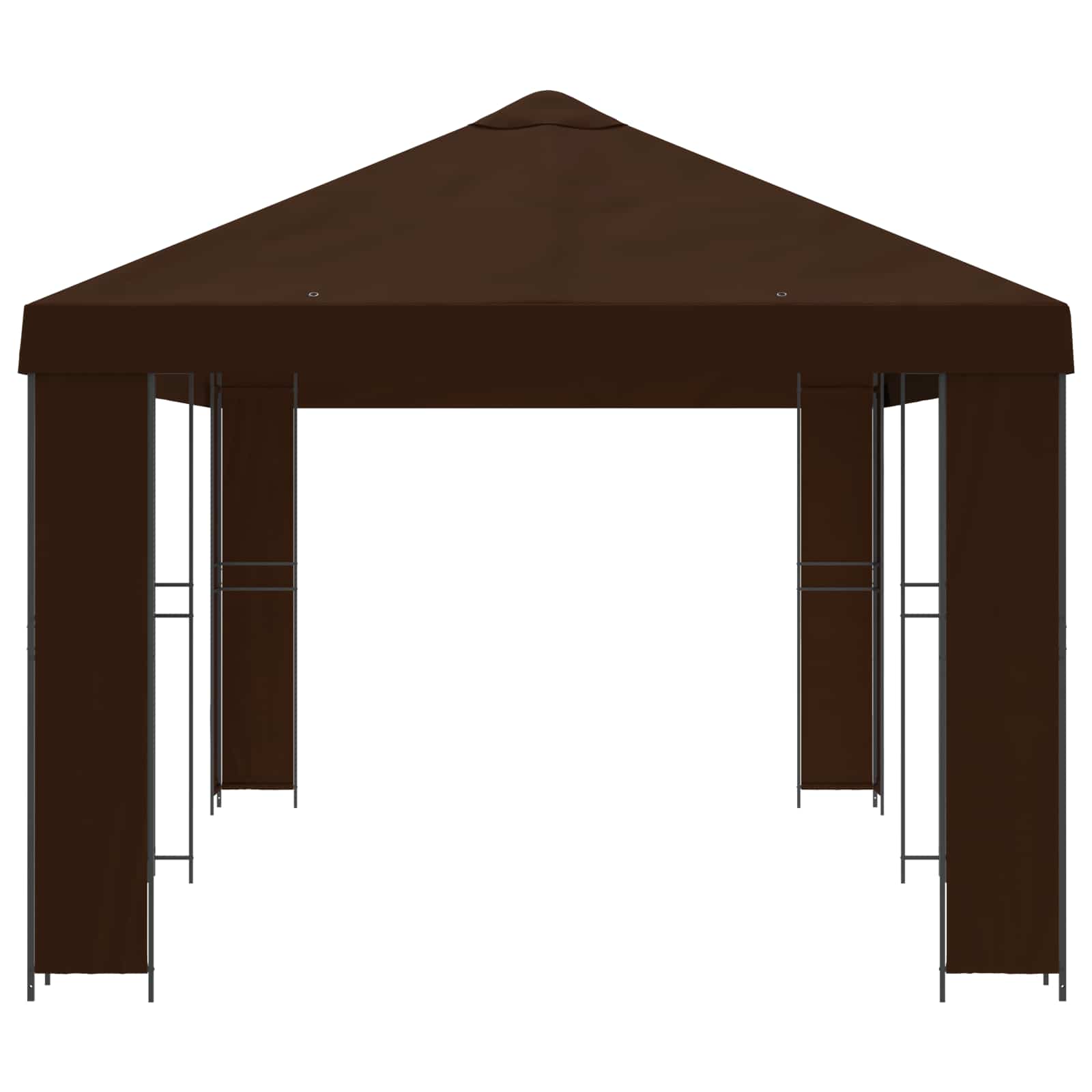 Tuinprieel 6 x 3 m Bruin Polyester en staal 190 image 4