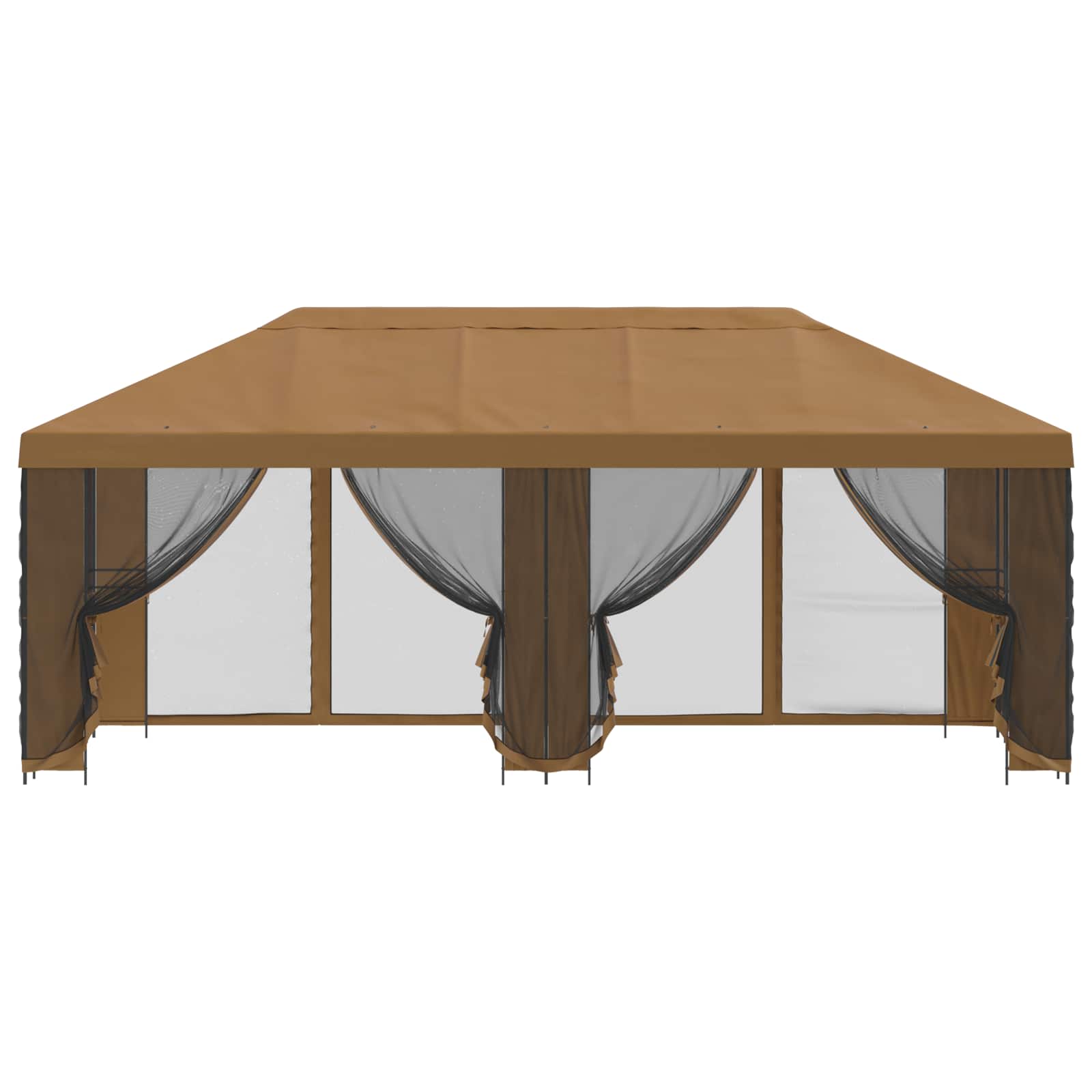 Paviljoen met zijwanden 6 x 3 m Beige Polyester en staal 190 image 3