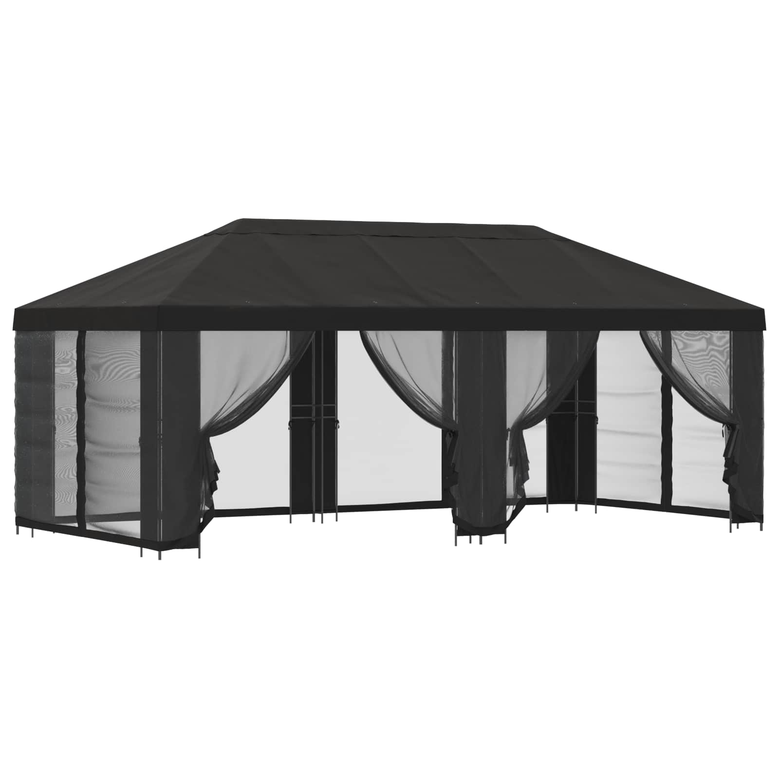 Paviljoen met zijwanden 6 x 3 m Antracietkleurig image 2