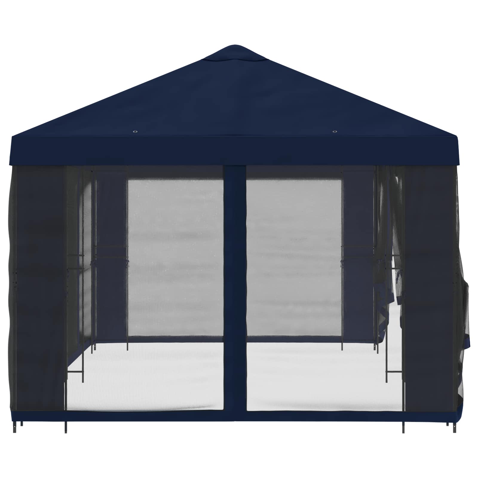 Paviljoen met zijwanden 6 x 3 m Blauw Polyester en staal 190 image 4