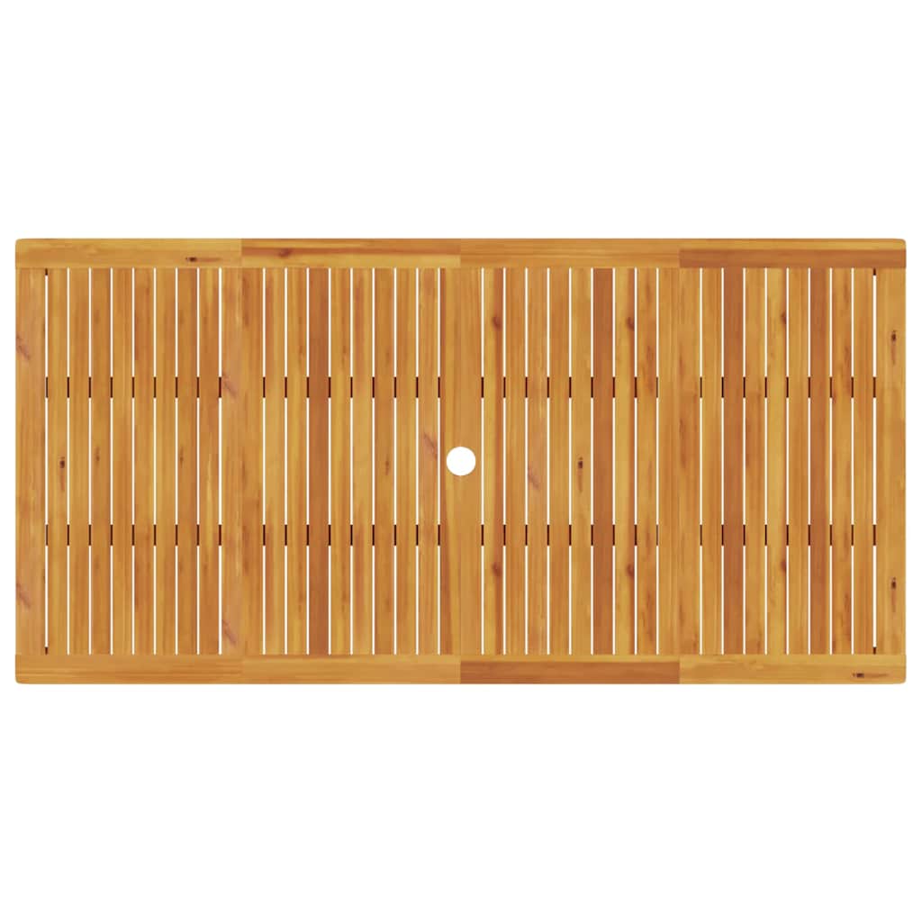 Tuin eettafelset 7 pcs Bruin Massief Acaciahout image 10