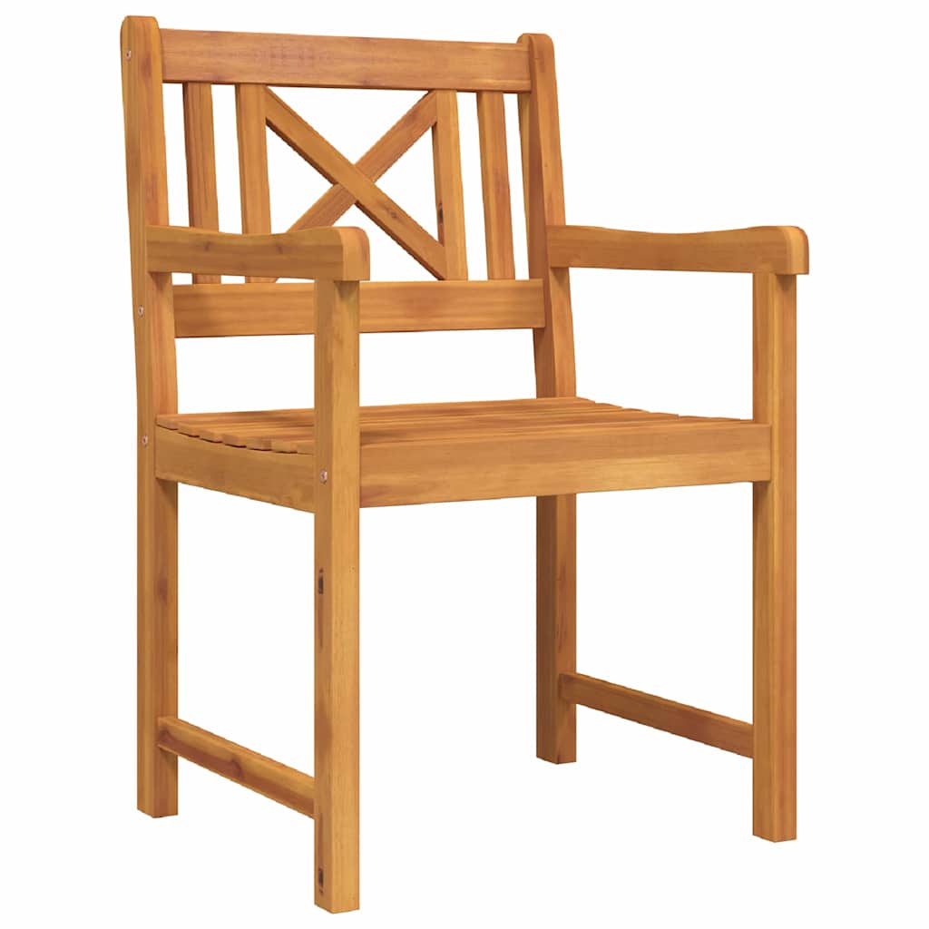 Dārza ēdamgalds 9 pcs Brūna Cietā akācijas koks