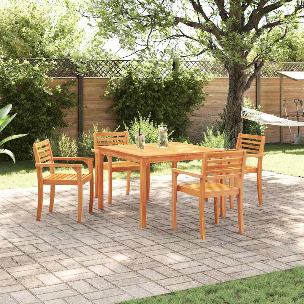 Puutarhatuoli Setti 5 pcs Ruskea 110 x 110 x 75 cm