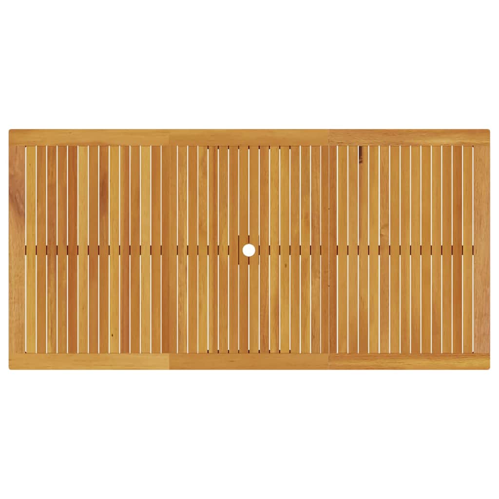 Tuin eettafelset 9 pcs Bruin Massief Acaciahout image 10