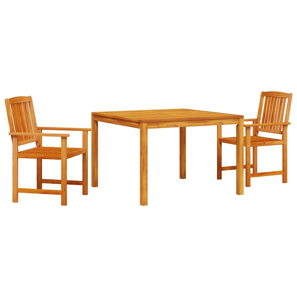 Ulkoruokailusetti 3 pcs Ruskea 110 x 110 x 75 cm