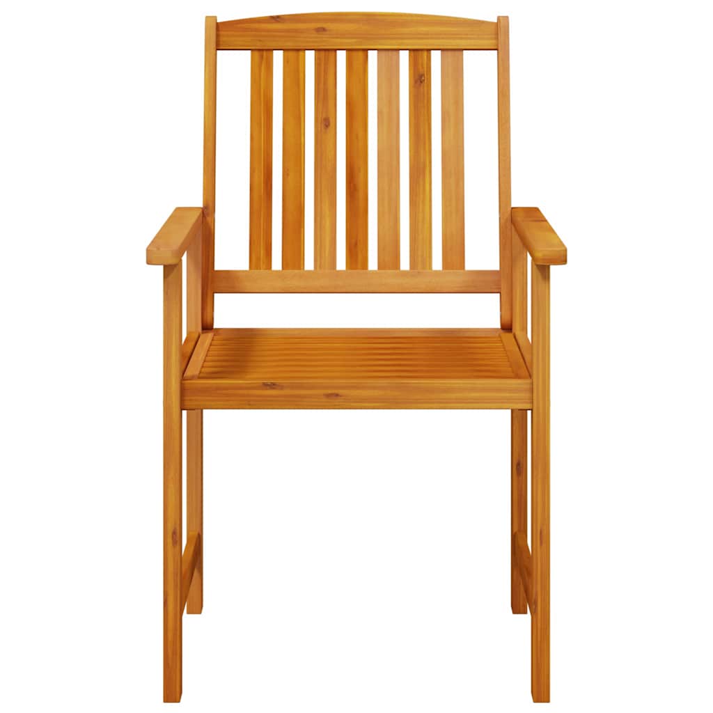 Dārza ēdamgalds 7 pcs Brūna Cietā akācijas koks