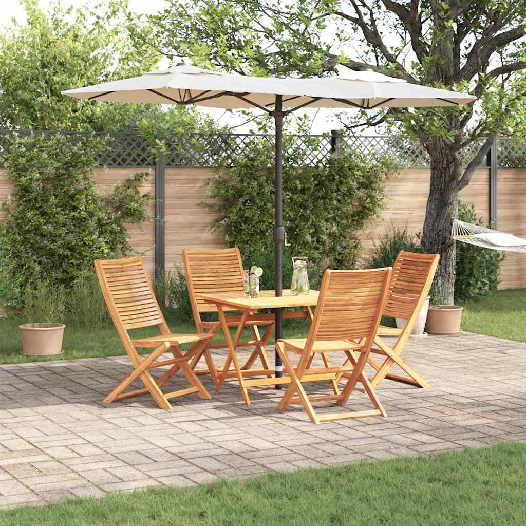 vidaXL Set de masă pentru grădină 5 pcs Maro Lemn Solid de Acacia
