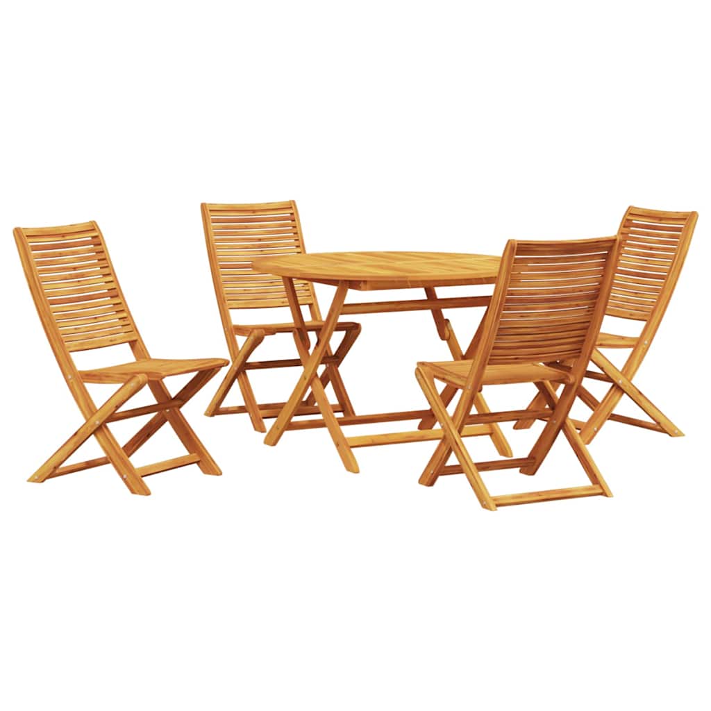 Puutarhakalustesetti 5 pcs Luonnonpuu