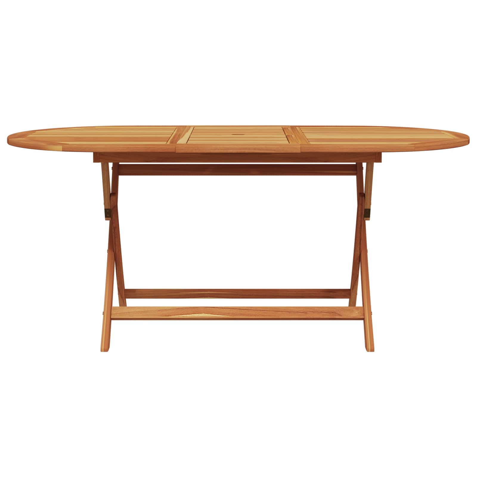 Komplet za jedilnico v vrtu 5 pcs Siva Masiven les akacije - slika 7