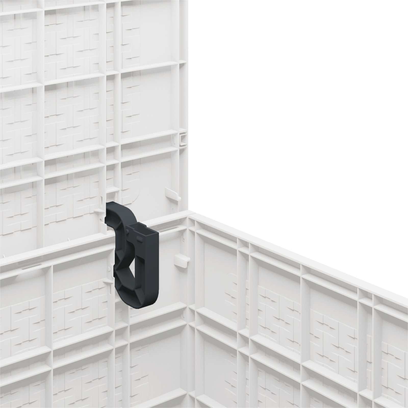 Uzglabāšanas kaste Balts 55 x 53 x 57 cm Polipropilēns