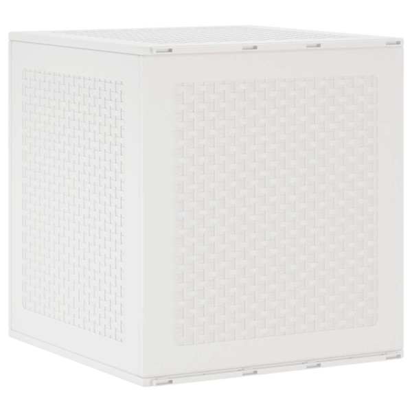 vidaXL Salvestuskarp ladustamisega Valge 55 x 53 x 57 cm Pol&uuml;prop&uuml;leen