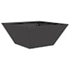 vidaXL Aia istutuspot Must 35 x 35 x 15 cm K&uuml;lmvalmistatud teras