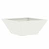 vidaXL Aia istutuspot Valge 35 x 35 x 15 cm K&uuml;lmvalmistatud teras