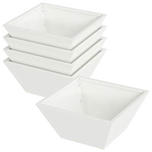 Zahradní pěstebník 5 pcs Bílá 35 x 35 x 15 cm - obrázek 2