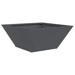 vidaXL Aia istutuspot Antratsiit 35 x 35 x 15 cm K&uuml;lmvalmistatud teras