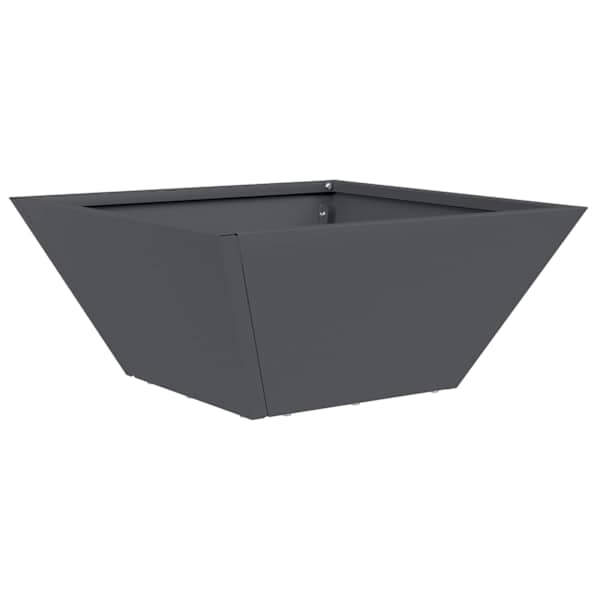 vidaXL Aia istutuspot Antratsiit 35 x 35 x 15 cm K&uuml;lmvalmistatud teras