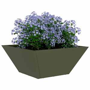 Zahradní pěstebník 5 pcs Olivově zelená 35 x 35 x 15 cm - obrázek 3