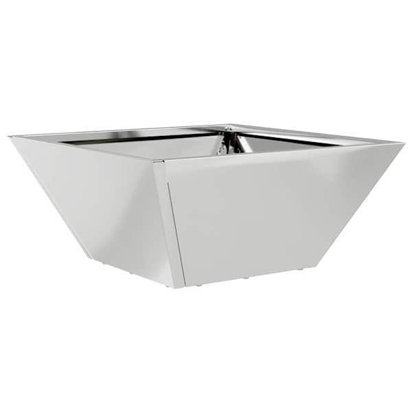 vidaXL Aia istutuspot H&otilde;bedane 35 x 35 x 15 cm Tsingitud teras