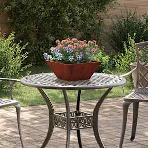 Vrtni lonček 5 pcs Rjav 35 x 35 x 15 cm Vremensko odporno jeklo