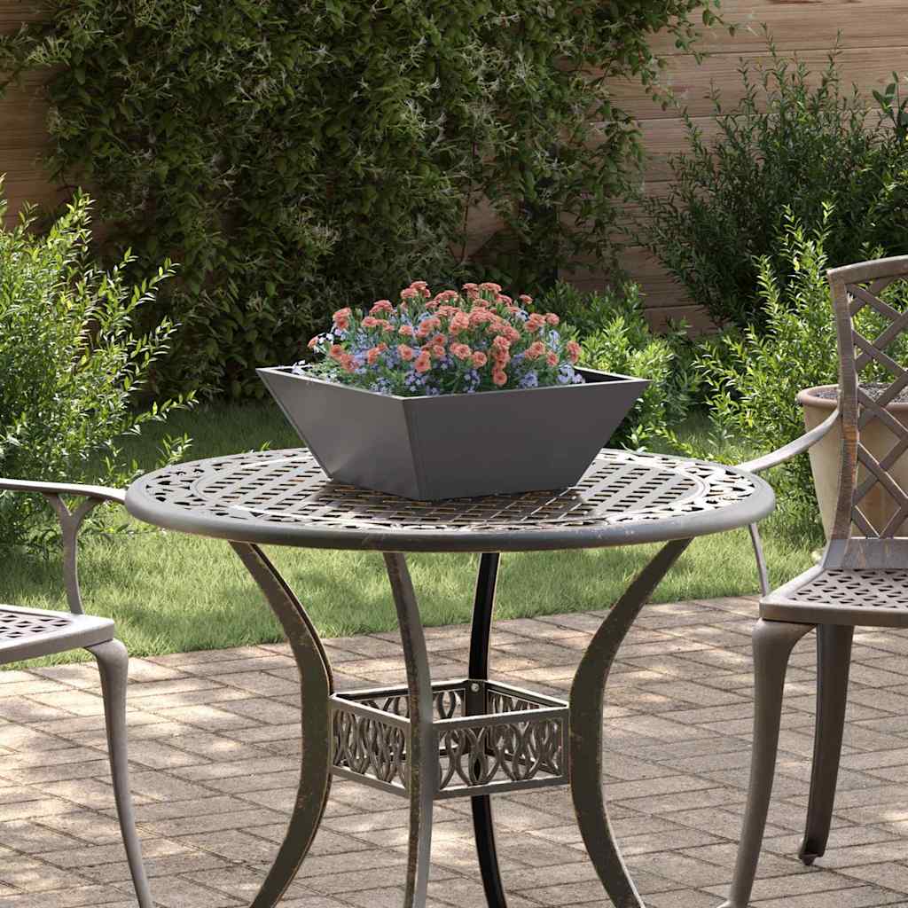 Metal Plantekasse Sort Metal 40 x 40 x 15 cm Plantekasser