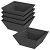vidaXL Aia istutuspot 5 tk Must 40 x 40 x 15 cm K&uuml;lmvalmistatud teras