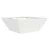 vidaXL Aia istutuspot Valge 40 x 40 x 15 cm K&uuml;lmvalmistatud teras