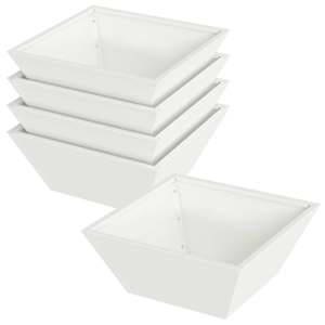 Zahradní pěstebník 5 pcs Bílá 40 x 40 x 15 cm - obrázek 2