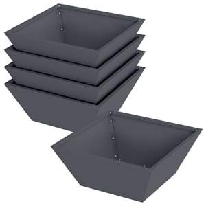 Zahradní pěstebník 5 pcs Antracit 40 x 40 x 15 cm - obrázek 2