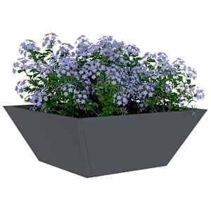Zahradní pěstebník 5 pcs Antracit 40 x 40 x 15 cm - obrázek 3