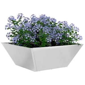 Zahradní pěstebník 5 pcs Stříbrná 40 x 40 x 15 cm Nerezová ocel - obrázek 3