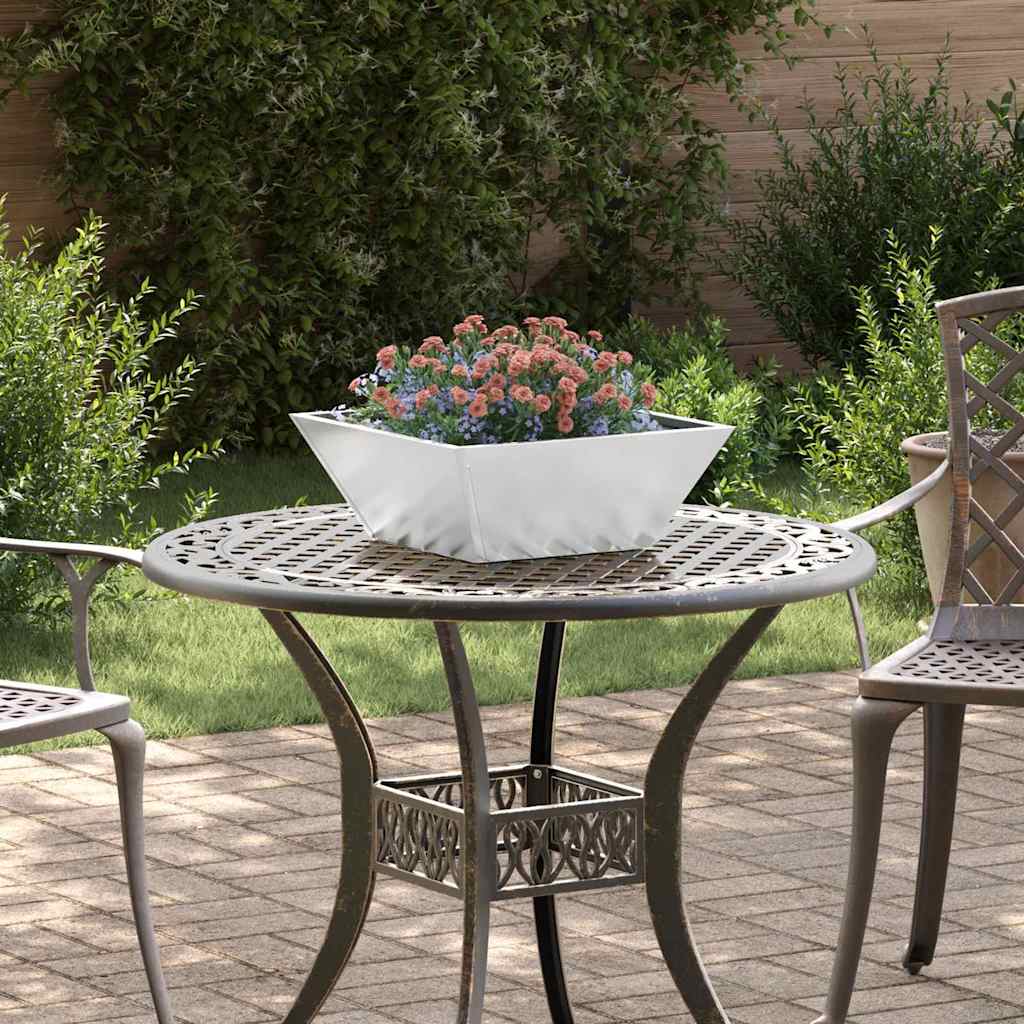Tuin Kom Plantenbakken Set van 5 40x40x15 cm Gegalvaniseerd Staal