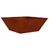 vidaXL Aia istutuspot Rooste 40 x 40 x 15 cm Ilmastikukindel teras