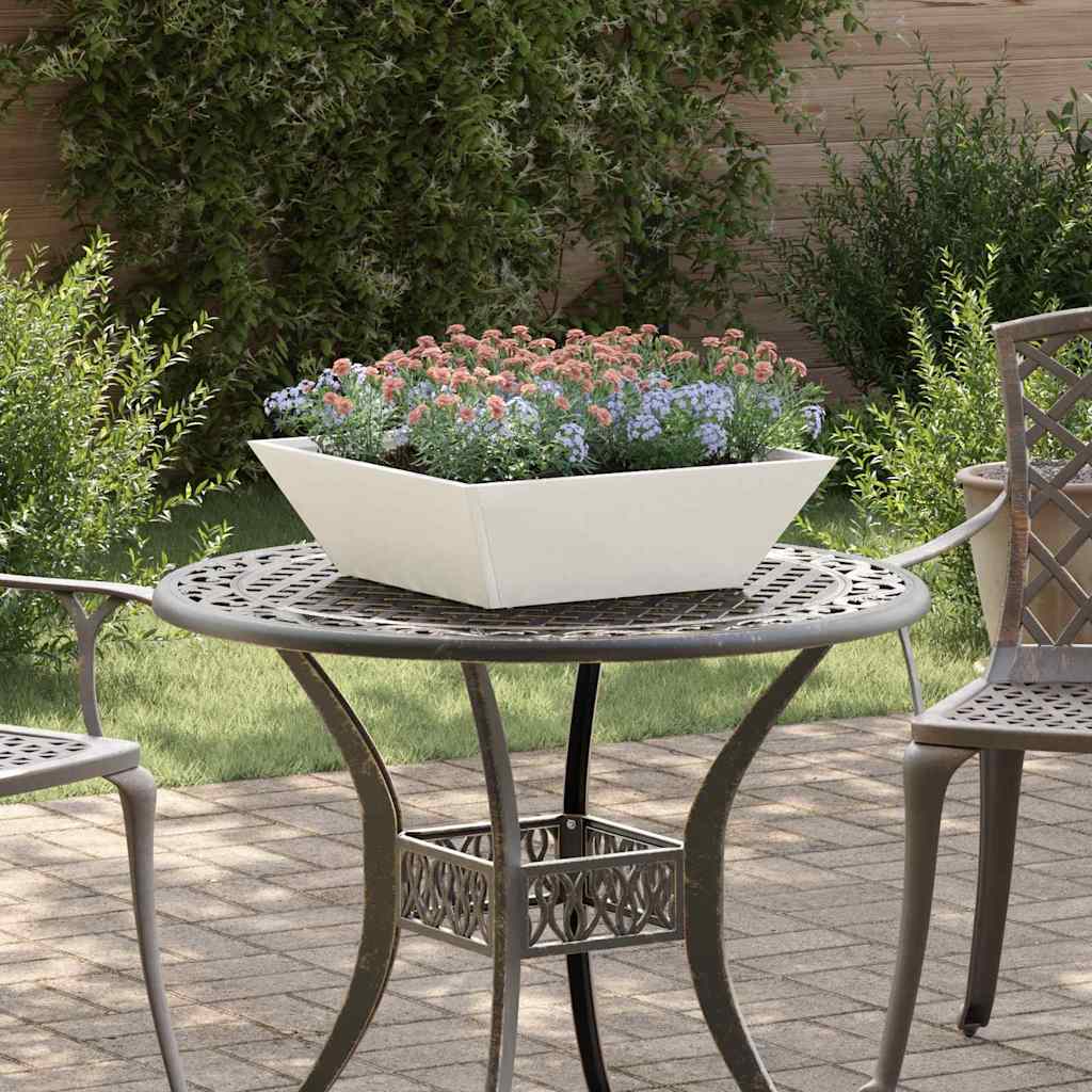 Plastic Plantenbak 5 pcs Wit 50 x 50 x 15 cm Staal