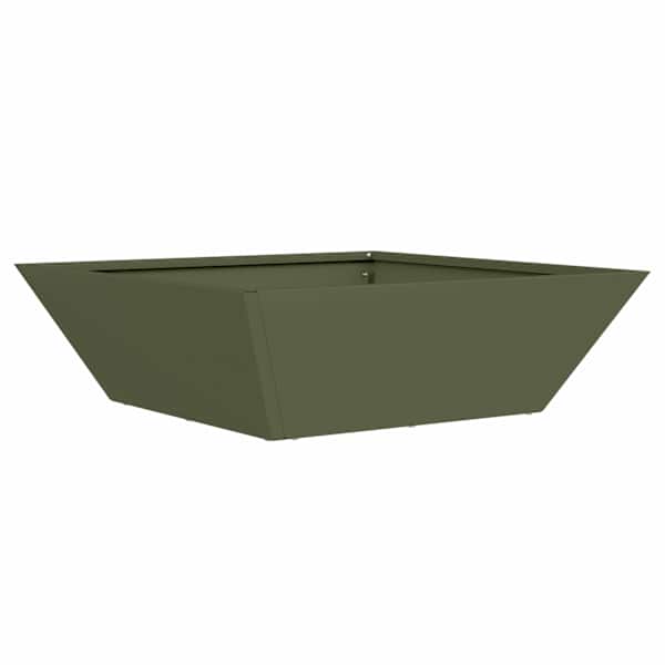 vidaXL Aia istutuspot Oliiviroheline 50 x 50 x 15 cm