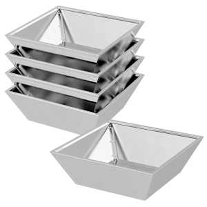 Zahradní pěstebník 5 pcs Stříbrná 50 x 50 x 15 cm Nerezová ocel - obrázek 2