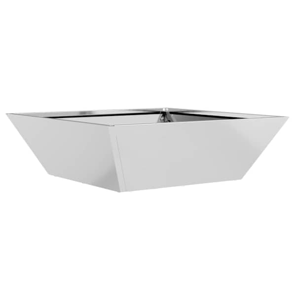 vidaXL Aia istutuspot H&otilde;bedane 50 x 50 x 15 cm Tsingitud teras