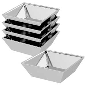 Zahradní pěstebník 5 pcs Stříbrná 50 x 50 x 15 cm - obrázek 2