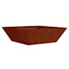vidaXL Aia istutuspot Rooste 50 x 50 x 15 cm Ilmastikukindel teras