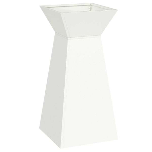 vidaXL Sambaplaneerija Valge 35 x 35 x 73 cm K&uuml;lmvalmistatud teras