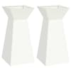 vidaXL Sambaplaneerija 2 tk Valge 35 x 35 x 73 cm