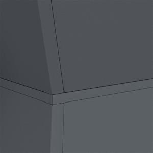 Sloupový květináč 2 pcs Antracit 35 x 35 x 73 cm - obrázek 9