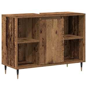 Koupelnová skříň Staré dřevo 80 x 33 x 60 cm kompozitní dřevo - obrázek 2