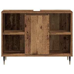 Koupelnová skříň Staré dřevo 80 x 33 x 60 cm kompozitní dřevo - obrázek 6