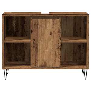 Koupelnová skříň Staré dřevo 80 x 33 x 60 cm kompozitní dřevo - obrázek 6
